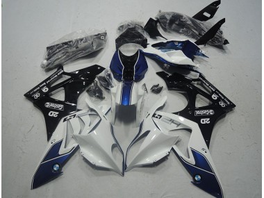09-14 Blanc Bleu S1000RR Carénages Moto