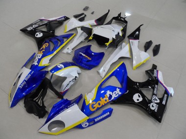 09-14 Bleu Blanc GoldBet S1000RR Carénages Moto
