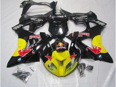 09-14 Jaune Noir Red Bull S1000RR Carénage Moto