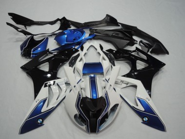 09-14 Noir Blanc Bleu S1000RR Carénage Moto