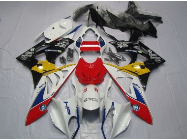 09-14 Rouge Blanc Jaune S1000RR Carénage Moto