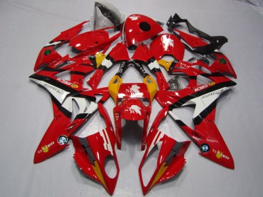 09-14 Rouge Blanc S1000RR Carénage Moto