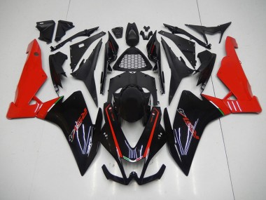 09-15 Noir Rouge RSV4 Carénage Moto