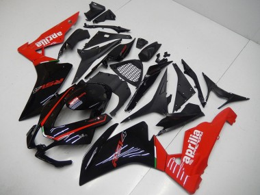 09-15 Noir Rouge RSV4 Carénages Moto