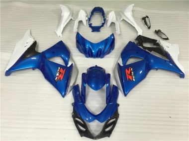 09-16 Bleu Blanc GSXR 1000 Kit Carénages Motos & Plastique