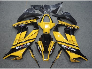 11-15 Jaune Noir Delt Fin ZX10R Carénage Moto