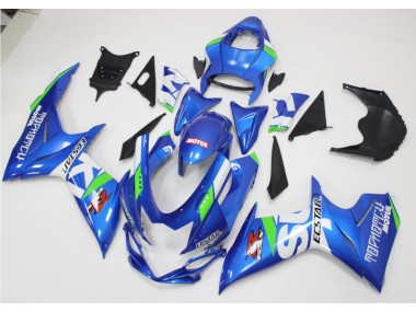 11-21 Bleu Blanc Vert GSXR 600/750 Carénage Moto