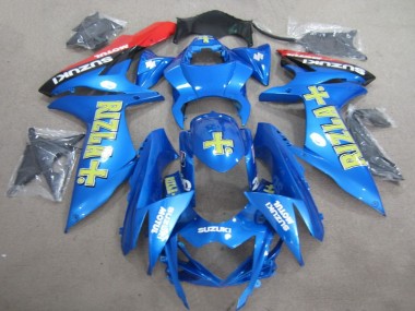 11-21 Bleu Jaune Rizla GSXR 600 Carénage Moto