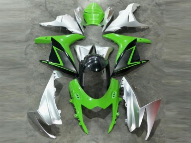 11-21 Vert Argent GSXR 600/750 Carénages Moto