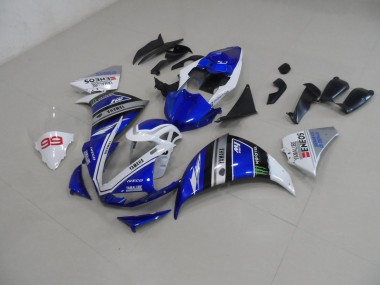 12-14 Bleu Blanc YZF R1 Carénages Moto