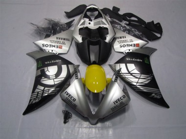 12-14 Noir Argent Iveco Yamalube Monster YZF R1 Carénage Moto