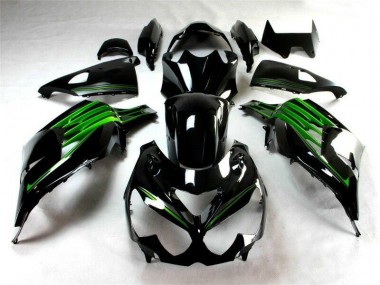 12-21 Noir Vert ZX14R ZZR1400 Carénage Moto