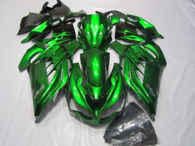 12-21 Vert Blanc Ninja Décalque ZX14R ZZR1400 Carénage Moto