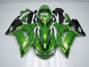 12-21 Vert Flamme ZX14R ZZR1400 Carénage Moto