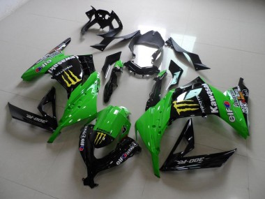 13-16 Vert Monster ZX300R Carénage Moto