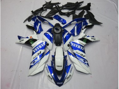 15-22 Blanc Monster YZF R3 Carénage Moto