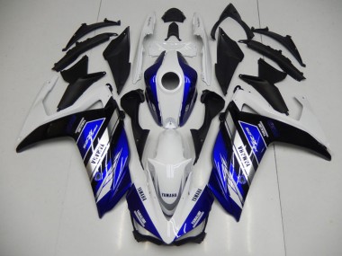 15-22 Bleu Blanc YZF R3 Carénages Moto