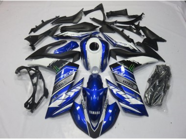 15-22 Monster Bleu YZF R3 Carénage Moto
