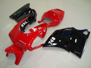 93-05 Rouge Noir Ducati 748 916 996 996S Carénages Moto
