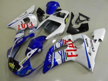 98-02 Bleu Blanc Fiat YZF R6 Carénage Moto