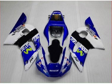 98-02 Bleu Vert Blanc YZF R6 Carénage Moto